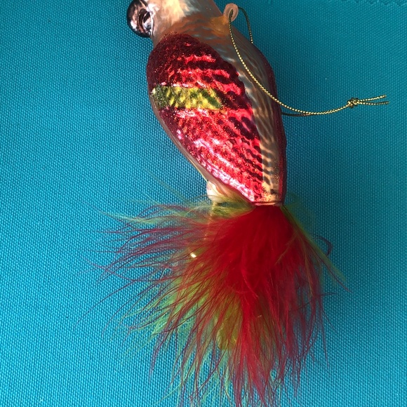 Vintage Blown Glass Parrot Christmas Ornament - Picture 2 of 4